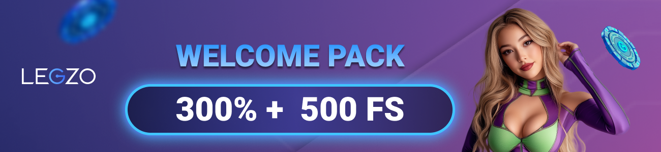 300% + FRS Бонус на депозит от Legzo